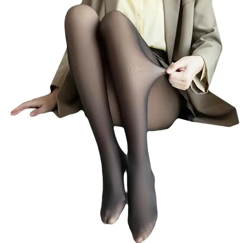 Winter Stockings For Women Double Line Hip Lifting Winter Tights Fleece Tights Winter Stockings For Women's Warm