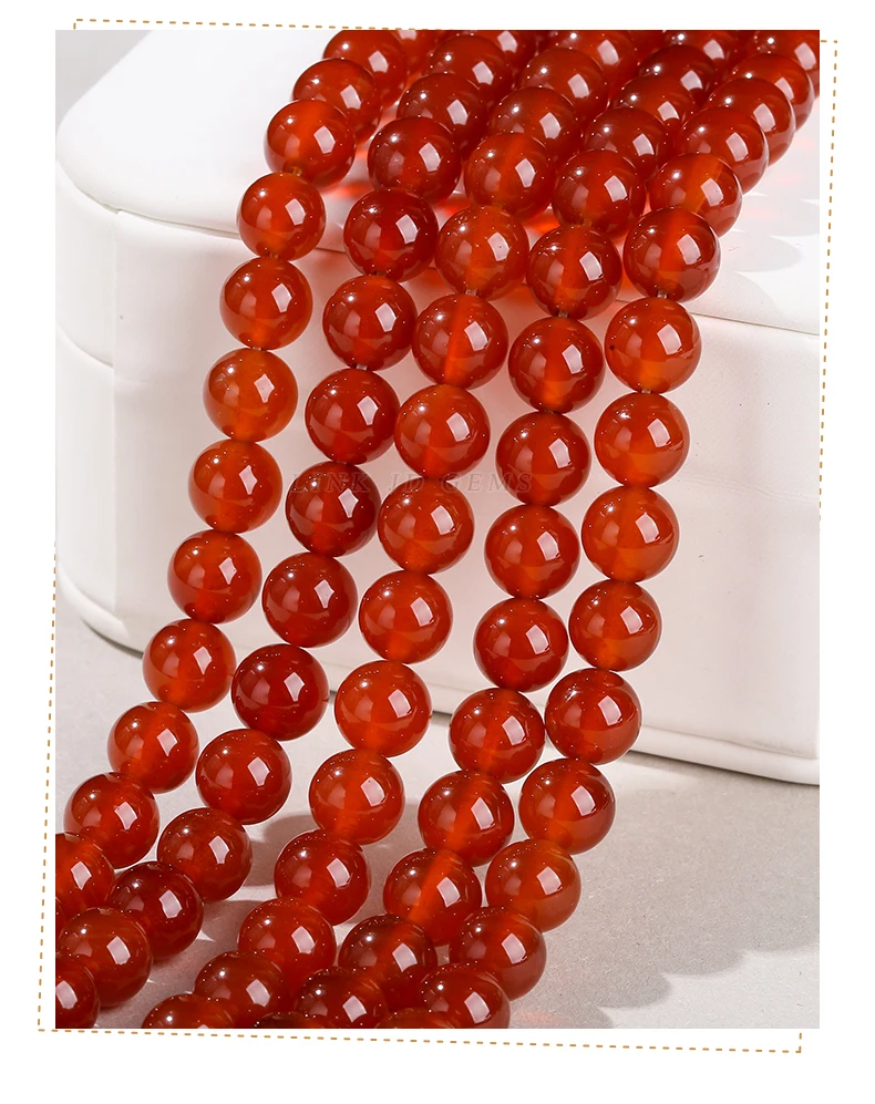 7A Naturstein Achat Perle Runde Karneol Onyx Lose Spacer Perlen Für Schmuck Machen Diy Armbänder Halskette Zubehör – Detail 7
