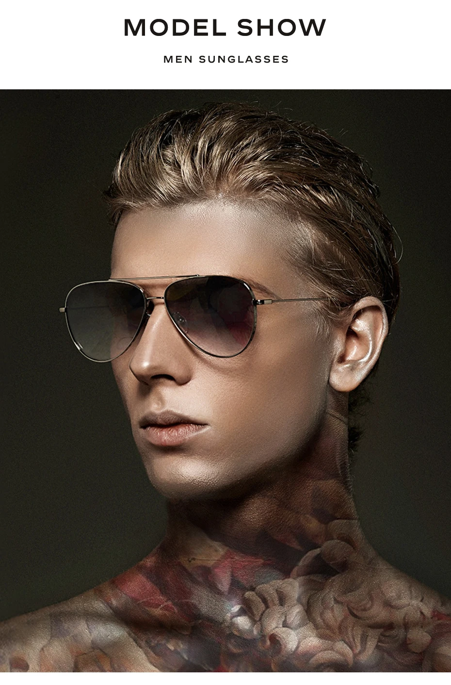 CAPONI Gradient Grey Herren-Sonnenbrille, Outdoor-Mode, Reisen, Legierung, Original-Marken-Sonnenbrille für Männer, UV400-Sonnenbrille, CP7538 – Detail 4