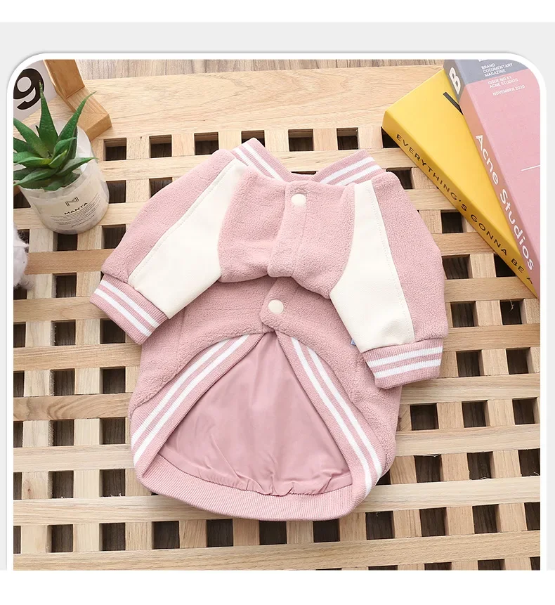Description Picture 6 of itemSnoopy's New dog Autumn and winter Four-legged clothes Baseball coat Warm pet dog Jacket Pet Dog Clothes
