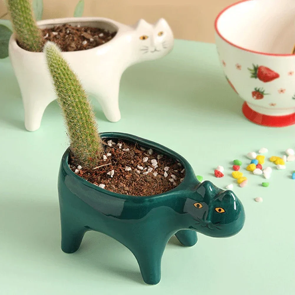 Cat Shape Garden Pots 3