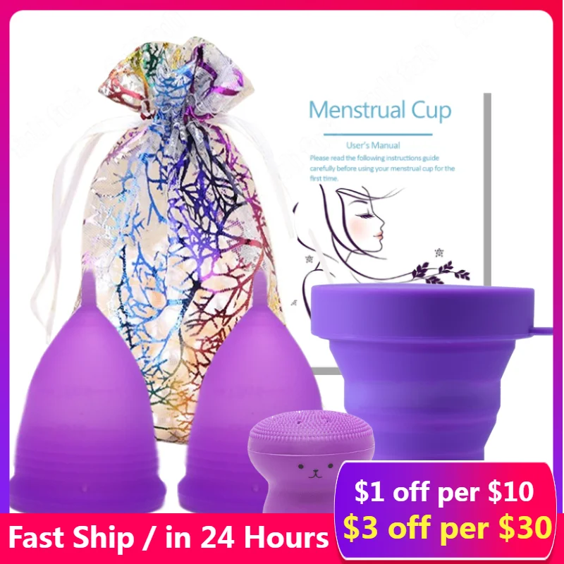 

Reusable Menstruation Collector Silicone Menstrual Cup Sterilizer Feminine Hygiene Copa Menstrual De Silicone Medica Period Cup