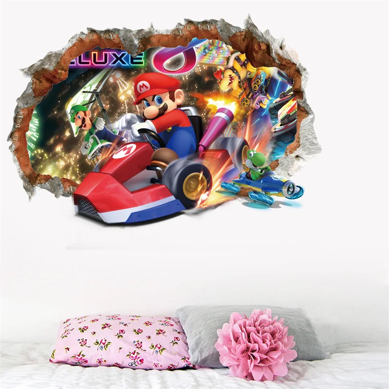 MINISO Cartoon Game Wall Sticker For Kids Rooms Decals Nursery Home Decor Vinyl Mural For Boy Bedroom Living Room Mural Art wall stickers wall sticker