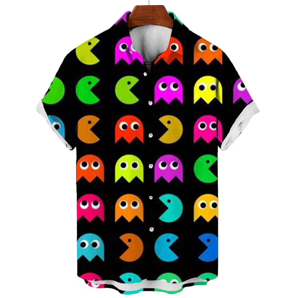 Men's Casual Shirt Hawaiian Shirt Men Summer 3d Print Casual Short Sleeved Shirt For Men Clothing Breathable Shirts 3