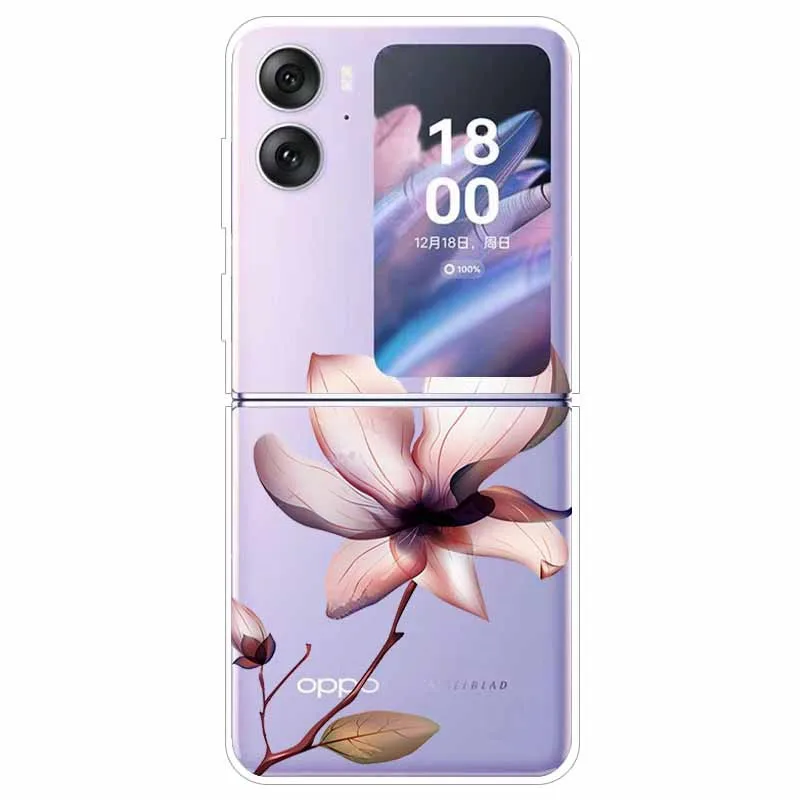 Transparent Hard Case for Oppo Find N2 Flip 5G - Clear Edge Foldable Protection