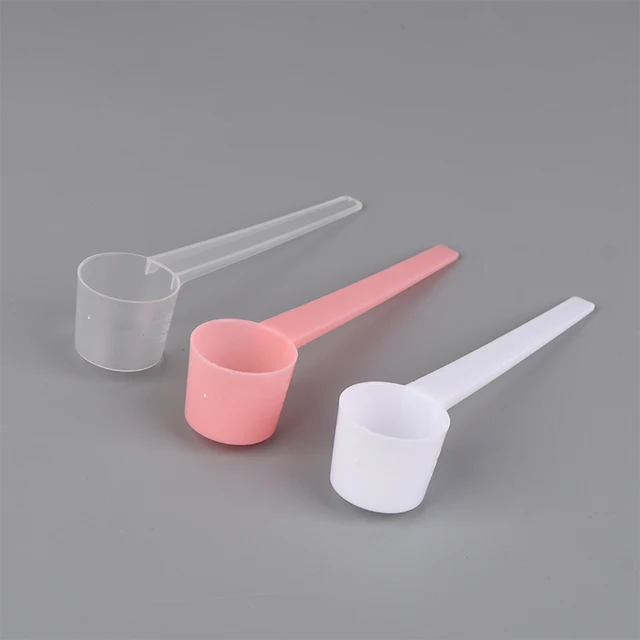 10Pcs 5g Measuring Spoons Coffee Protein Milk Powder Scoop Home Kitchen Gadgets DIY Plastic Measuring Spoon 1