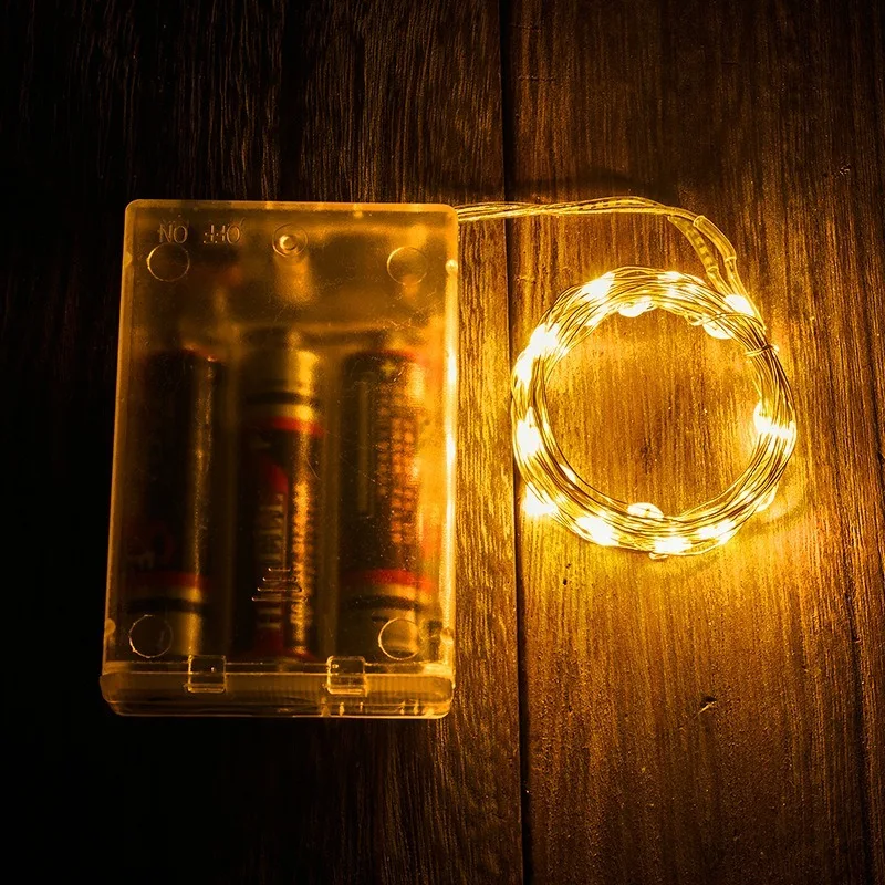 LED String Lights Decorative Lights String Lights LED Fairy Lights 100/2M USB/Battery LED String Lights Waterproof Copper Wire Garland Fairy Lighting Strings Christmas Wedding Party Decor Lamps