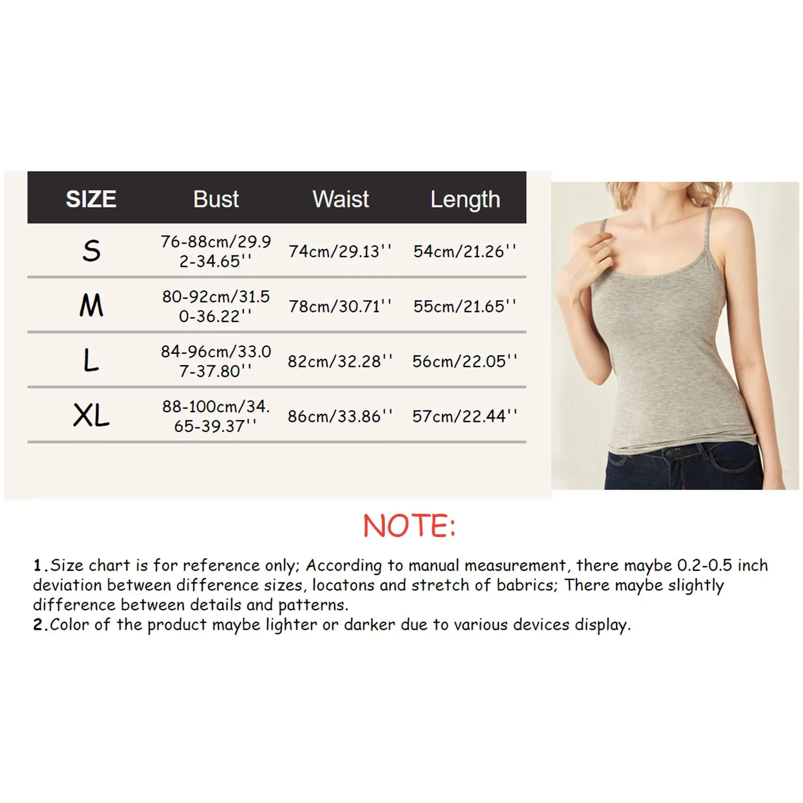 Women'S Simple Body Sculpting Adjustable Strap Top Built In Bra