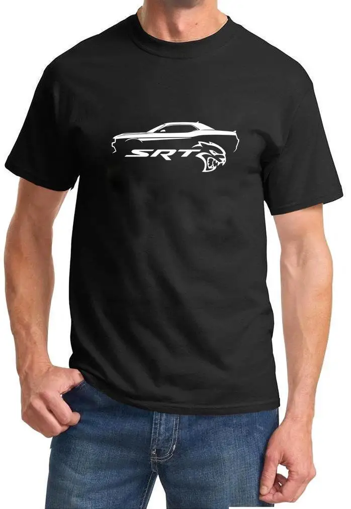 Challenger Srt Hellcat Classic Muscle Car Design Tshirt Novità