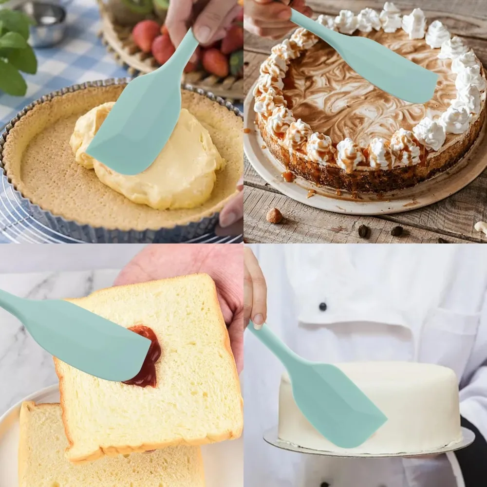 Silicone Spatula Set 6pcs Turner Cream Scraper for Cooking Mixing Baking silicone spatula,cream spatula,cake spatula,kitchen spatula