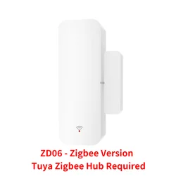 Smart Wireless Door & Window Entry Sensor with Alarm - Compatible with Virtual Assistants (Zigbee Version)