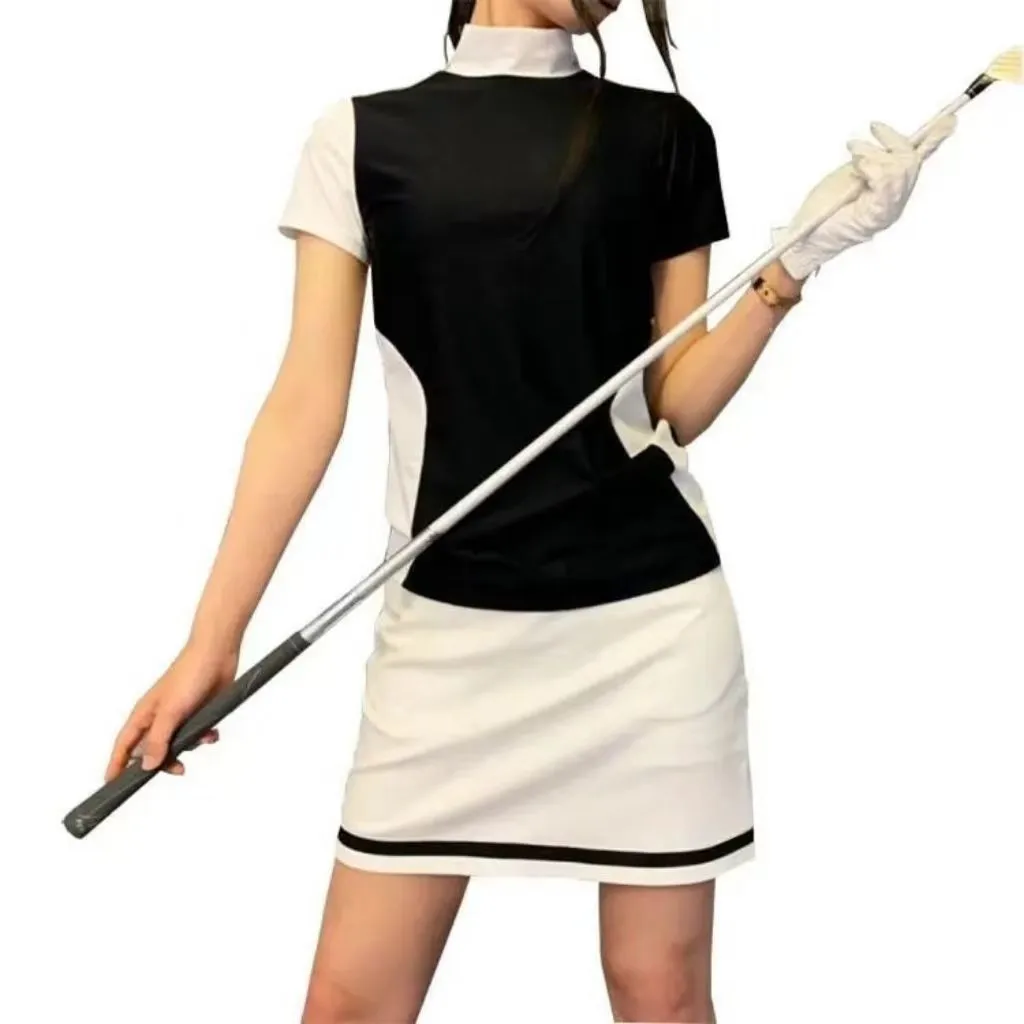 

Новая одежда для гольфа 2024, женская футболка с коротким рукавом, Быстросохнущий дышащий спортивный топ для гольфа с поглощением пота