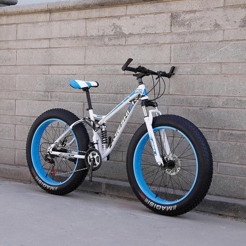 Mountain Bike Adult Off-Road Beach4.0Large Tire Dual Shock Absorption Variable Speed Bicycle for Male and Female Students 2