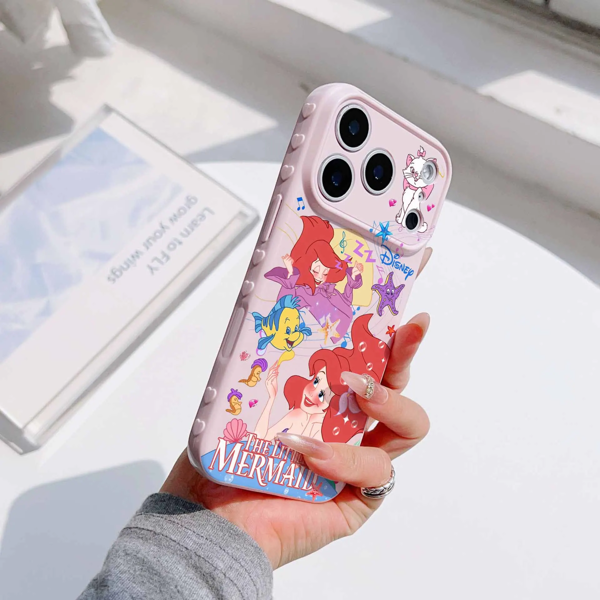 Pretty Little Mermaid Bubble Heart Soft Phone Case