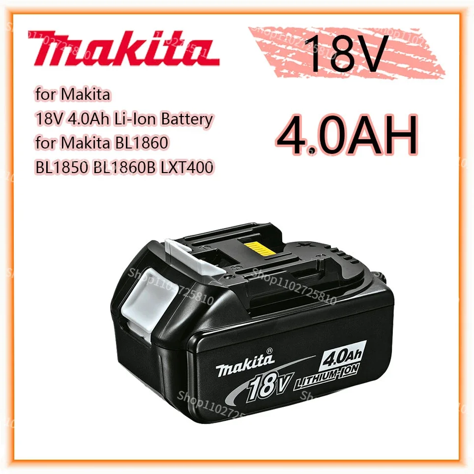 

Makita Original 18V 4.0AH 5.0AH 6.0AH Rechargeable Power Tools Battery with LED Li-ion Replacement LXT BL1860B BL1860 BL1850