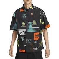 Nike officiel véritable vêtement de sport homme rétro revers imprimé chemise T-Shirt HM4453-010 5