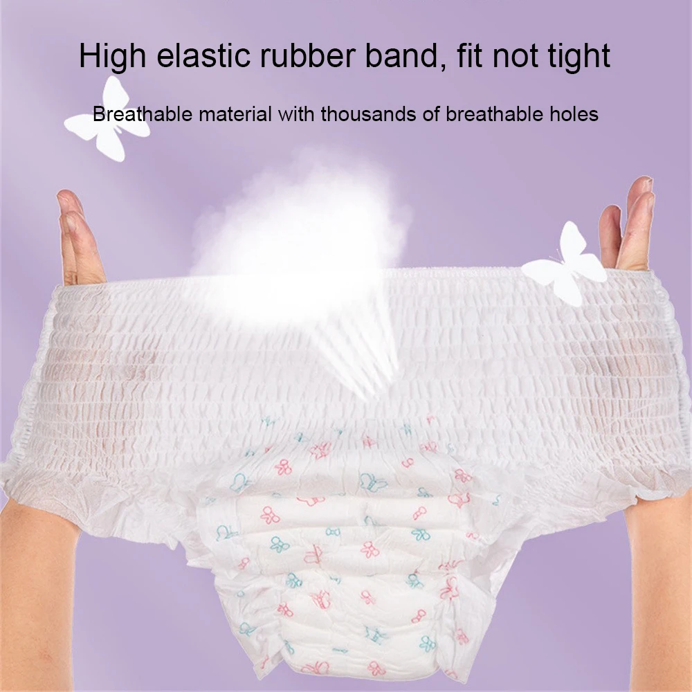 1/2PCS Menstrual Sanitary Leak-proof Design Aldult Anti-side Leakage Sanitary Napkin Diapers Super Deep Sleep Napkin