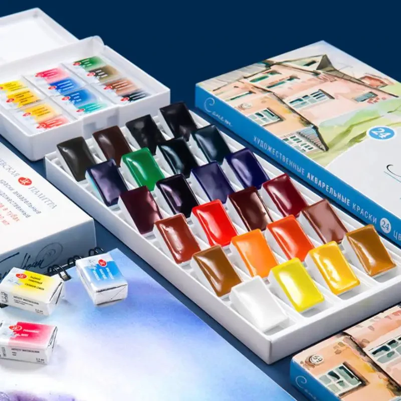 Watercolor Paint Russia White Nights Solid Watercolor Paints 12/16/24/36 Colors