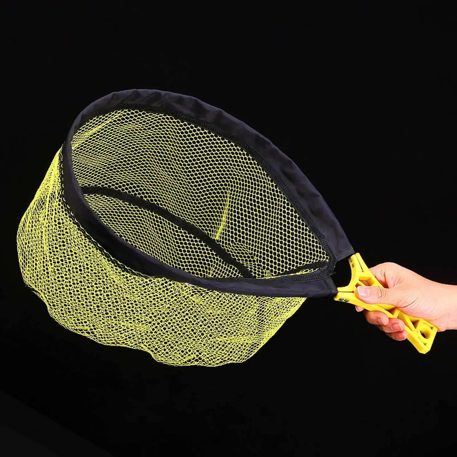 플라이 낚시 그물 접이식 미끄럼 방지 손잡이 야외 장비 송어 낚시용 그물 야외..