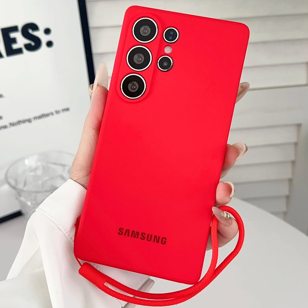 Enhanced Silicone Wrist Strap Phone Case in Liquid Finish