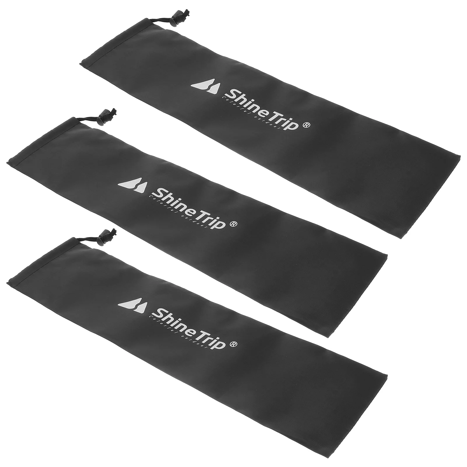 

3 PCS Backpack Tent Backpacking Pole Bag Storage Awning Portable Fishing Camping