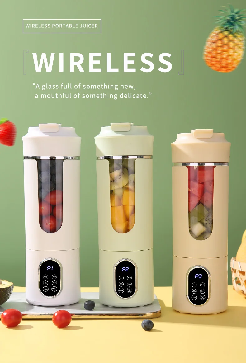 Portable Electric Juicer Blender Usb Rechargeable Fresh Juice Maker_voghion.com