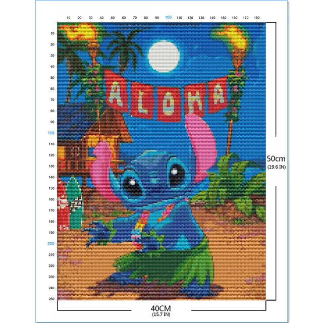 Pintura de diamantes de Lilo y Stitch de Disney, bordado de diamantes,  mosaico de Arte de dibujos animados, pasatiempos creativos, Kits de punto  de cruz, decoración del hogar - AliExpress