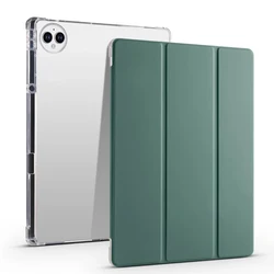 Premium PU Leather Soft Back Stand Cover for Tablets - Elegant Protective Case and Stand for 12.2 - Inch Devices (Dark green)