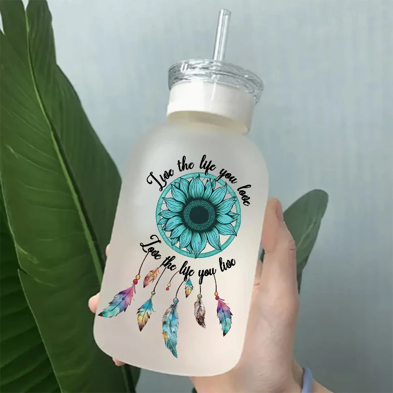 UV DTF Transfer Sticker Flowers Sunflower For The 16oz Libbey Glasses Wraps Bottles Cup Can DIY Waterproof Decals D3829