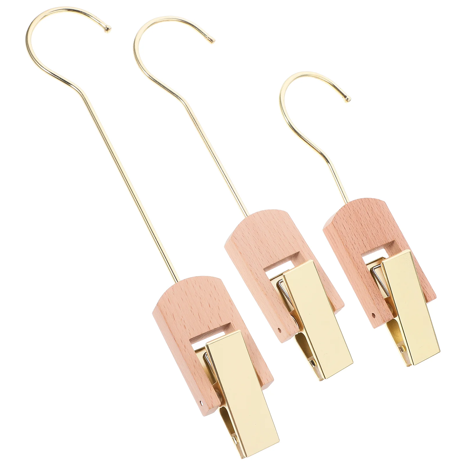 

Solid Wood Hook Clip Laundry Clothing Storage Hanger Hat Durable Hooks Clips Simple Multi-functional Home Supplies Coat Hangers