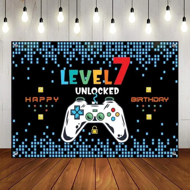 Happy 7Th Birthday Background Background For Photography Girl Gender Reveal Party Sweet Game Machine Fondali Boy Hotwheels Photo