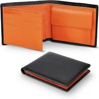 Short Genuine Leather Mens Wallets Classic Slim Solid Purse Card Holder Coin Pocket RFID Fashion Quality 1