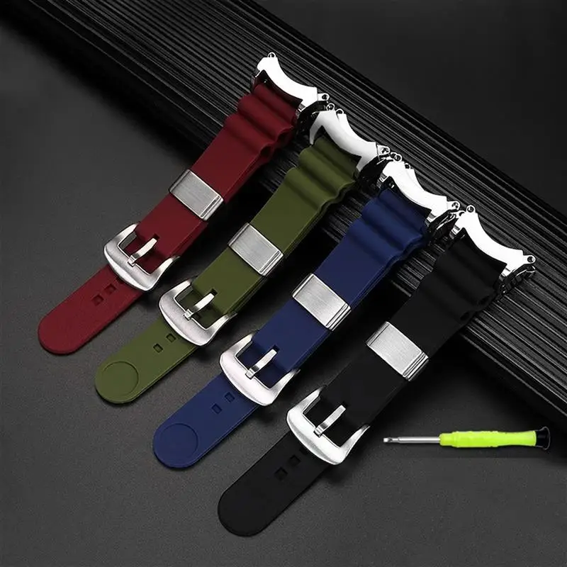 SCHIK Modified Watchband For Citizen BJ8050 BJ8050-08E Stainless Steel Lug Connection Head Little Monster Bracelet Watch Strap