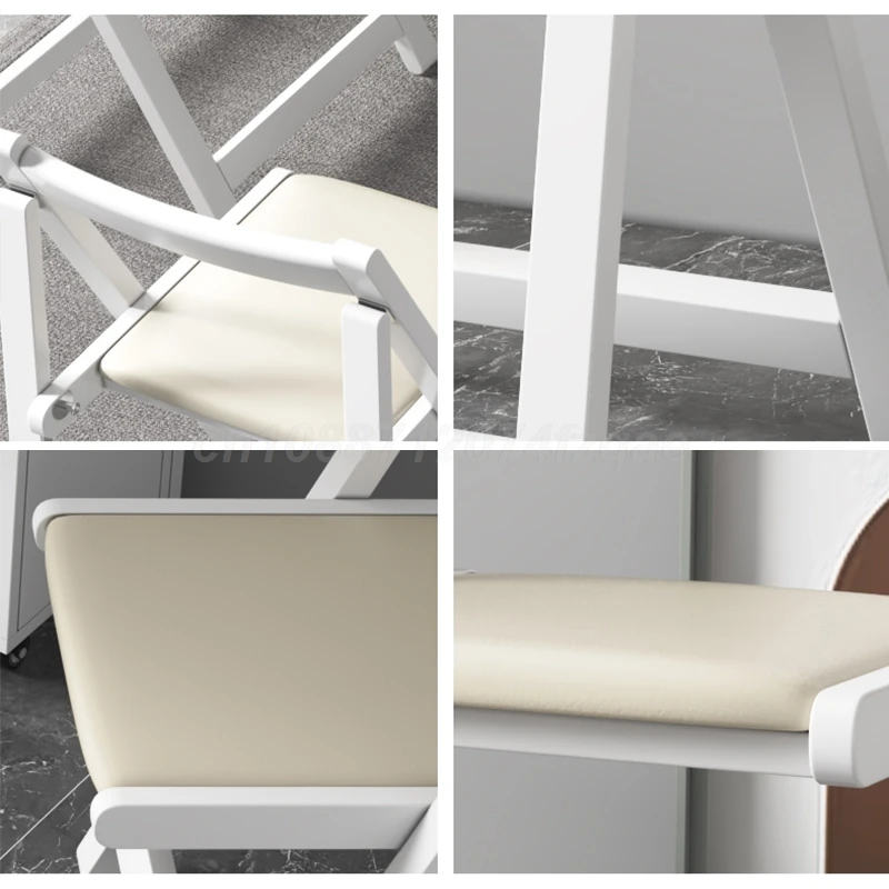 Folding Dining Table Table Multifunctional Space Saving Tables With Storage Racks Extension Dinner With 0/2/4/6 Chairs