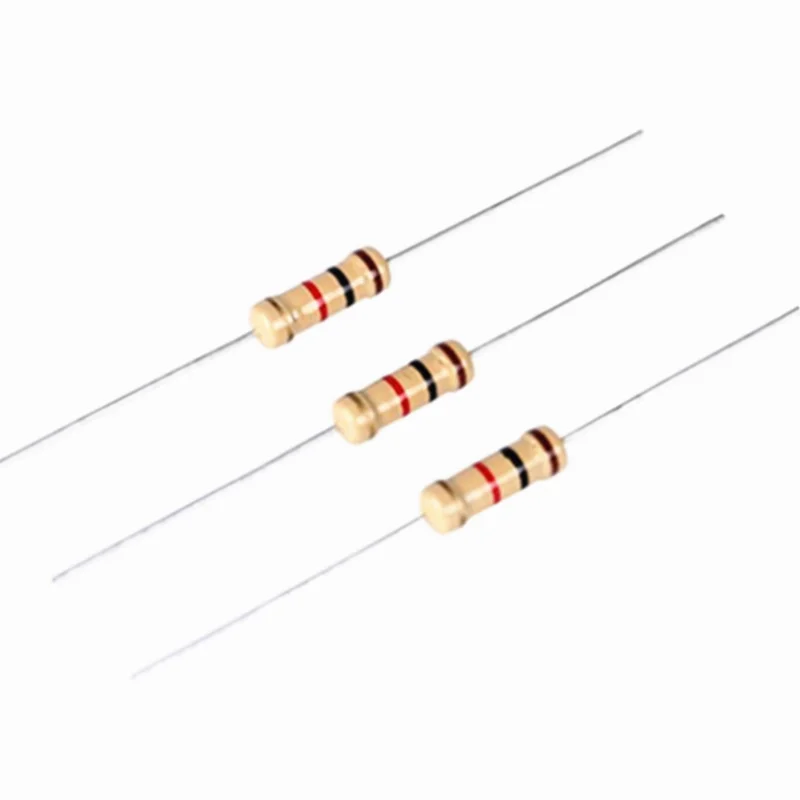 Carbon Film Resistor 100pcs 1W 0.1R~6.8M 5% 1.2R 4.7R 10R 100R 330R 470R 1K 2.2K 4.7K 10K 22K 47K 100K 1M 10R 100 330 470 ohm carbon film resistor