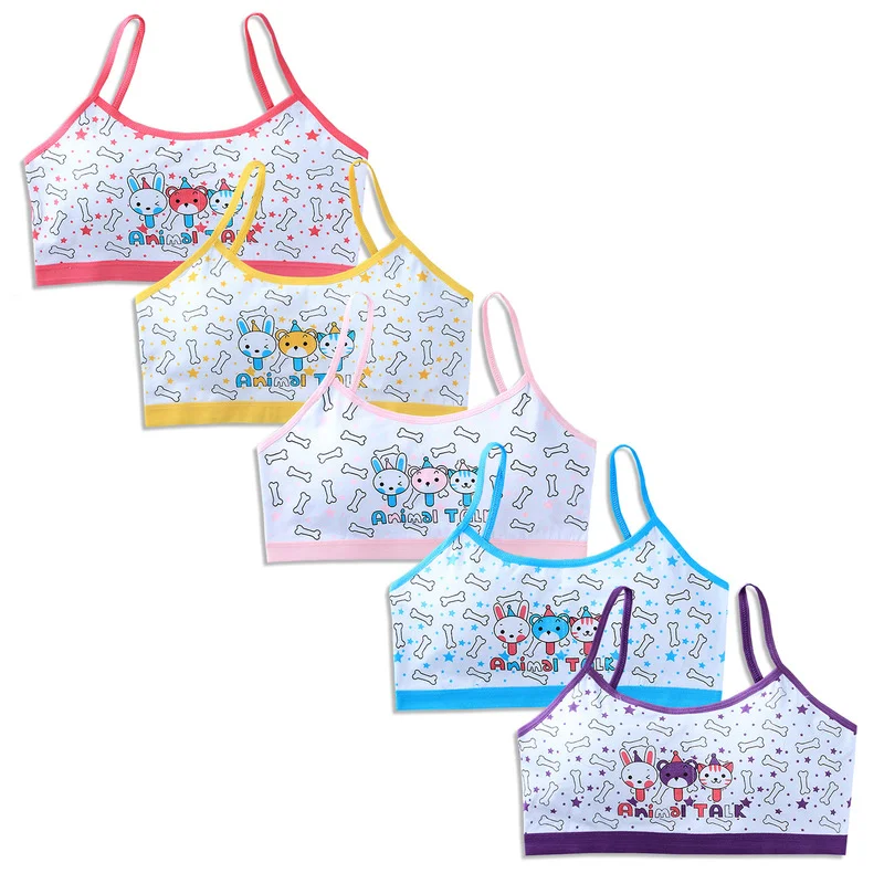 3Pcs Children's Girl Bra Tube Top Vest Underwear Development Period Girl  Bra Cotton Top 7-14 Years Old Training Bra - AliExpress