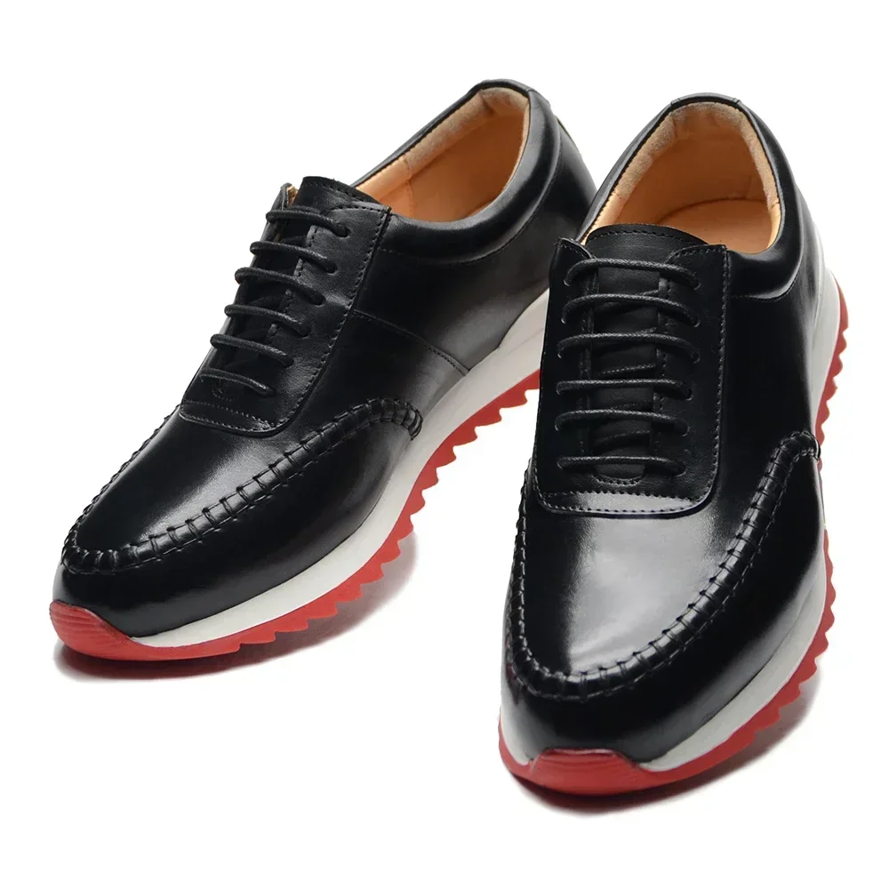Luxury Brand Designer Men's Sneakers Original Genuine Leather Hand Painted  Casual Business Social Shoes Male Outdoor Oxfords - AliExpress 322