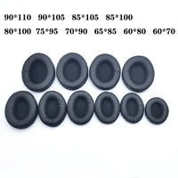 Oval Ear Pads For Headphones Covers Sponge Leather Foam Cushion 60*70 60*80 65*85 70*90 75*95 80*100 85*100 85*105 90*105 90*110 2