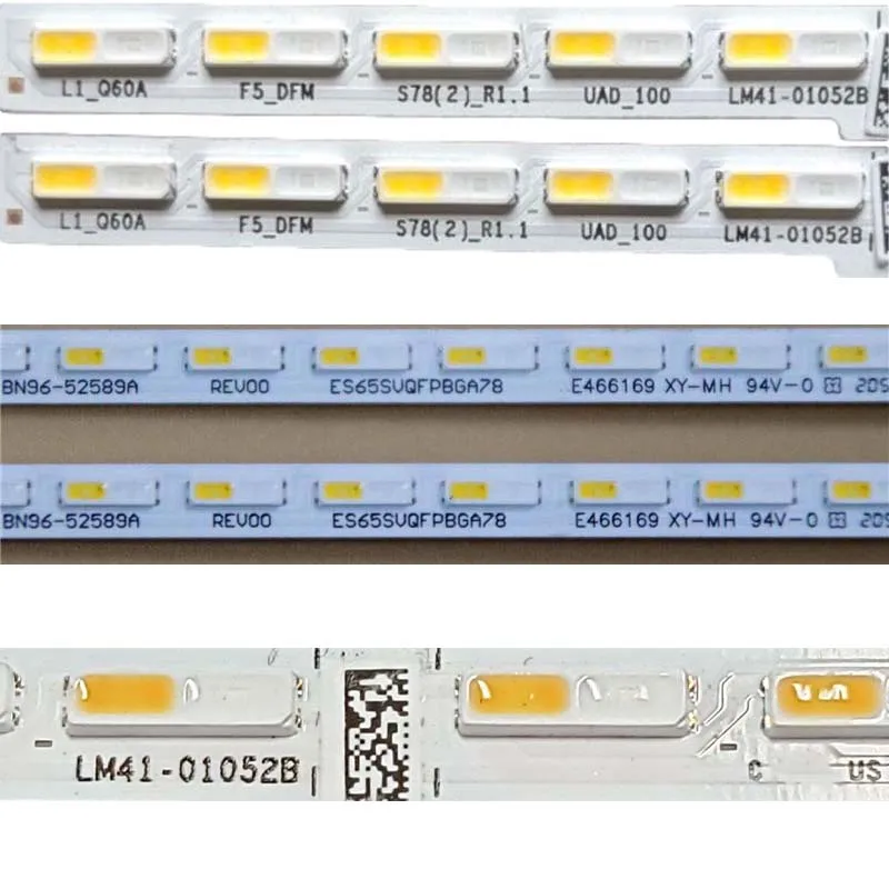 LED 백라이트 스트립, 삼성 65Q60A QN65Q60AAFXZA QN65Q6DAAFXZA 바 BN96-52589A ES65SVQFPBGA78 S1Q7-650SM0-R0 배열 플랭크