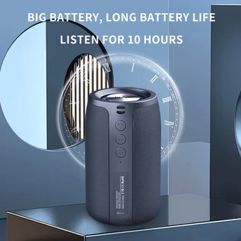 Zealot-S32 Wireless Speaker Outdoor Portable Subwoofer Speaker, Waterproof IPX 6, Dual Pairing,1500mAh Battery 5