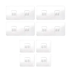 8-Piece Adhesive Shower Caddy and Wall Hook Set (8pcs Mix)