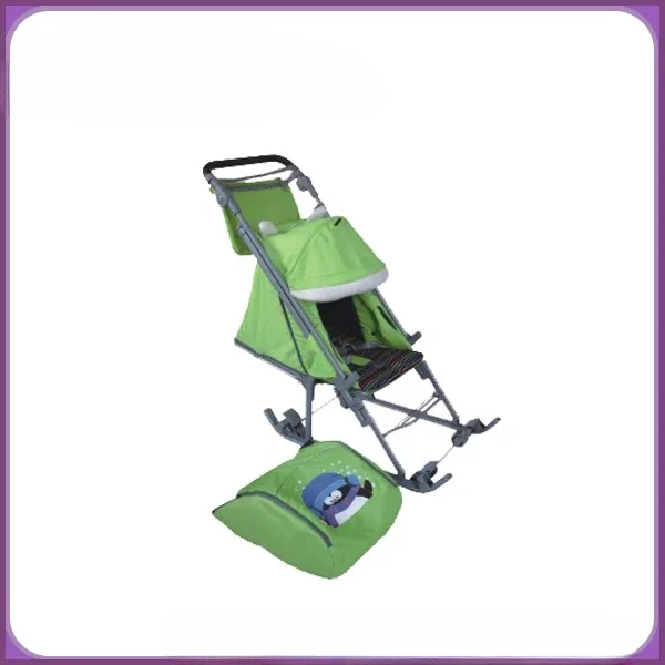 Sleigh-stroller Hot Selling Baby Skiing Stroller Child Snow Cross Populars Sri-skate Snow Scooter for Outdoor Equipment