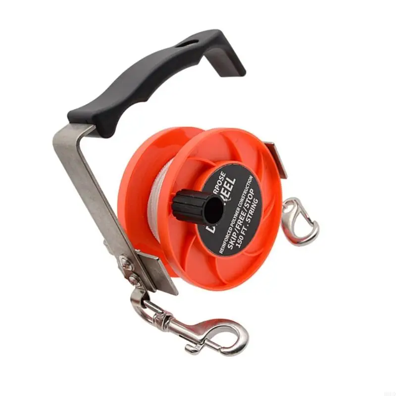 Leichte Unterwasserspule mit BCD-Aufsätzen Universal-Tauchschnurrolle aus Edelstahl für die Erkundung der Tiefenmeere 69HD – Detail 3