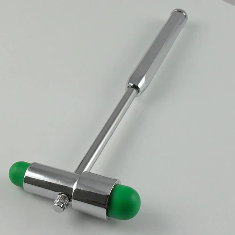 Neurological Reflex Hammer with Built-in Brush & Steel Needle for Cutaneous and Superficial Responses, Dual Head Reflex Hammer 2