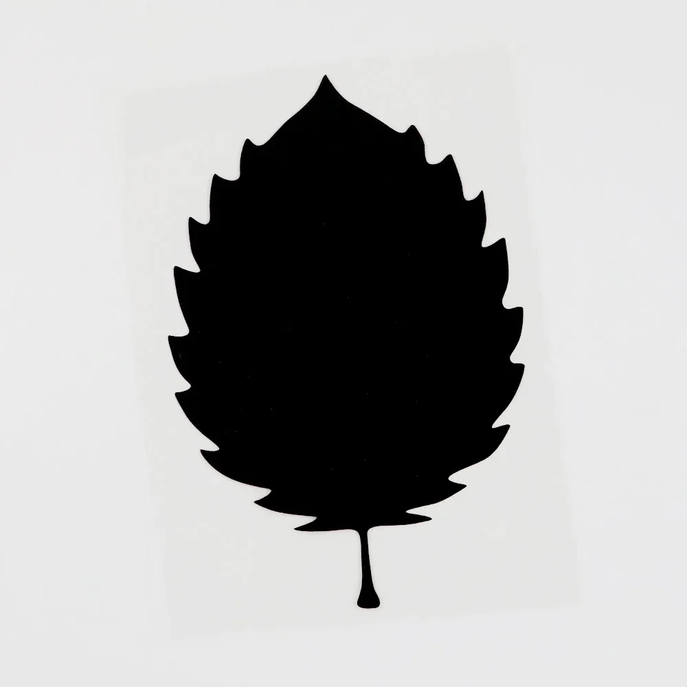 

Black/Silver Cartoon Plant Tree Leaf Vinyl Motorcycle Car Sticker Decal CMCovering Scratches 10.2CM×15.4