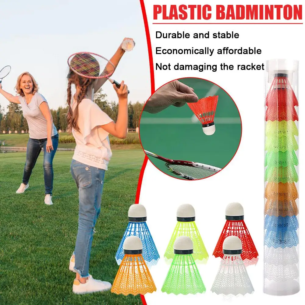 

Badminton Barrel 12 Pieces Of Plastic For Training Purposes Colored Plastic Badminton Balls In Barrels N9Z7