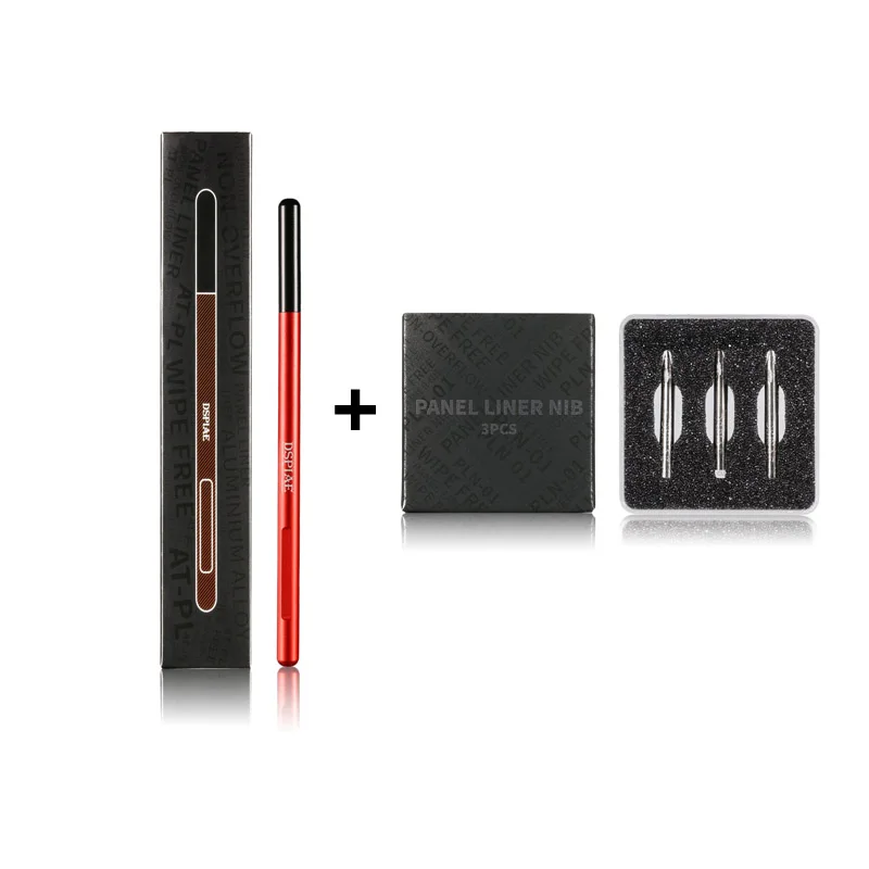 

DSPIAE AT-PL Model Seepage Line Pen Updated Version Non-Slip Metal Handle Coloring Tool Penetrating Pen Red