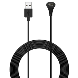 Multifunctional USB Charging Cable for Smart Watches - Black Replacement Accessory (Black)