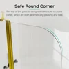 43 in. W * 58 in. H Frameless Folding Shower Doors for Bathtub, 1/4" (6mm) Thick SGCC Tempered Glass Door, Bathroom Pivot Tub 6