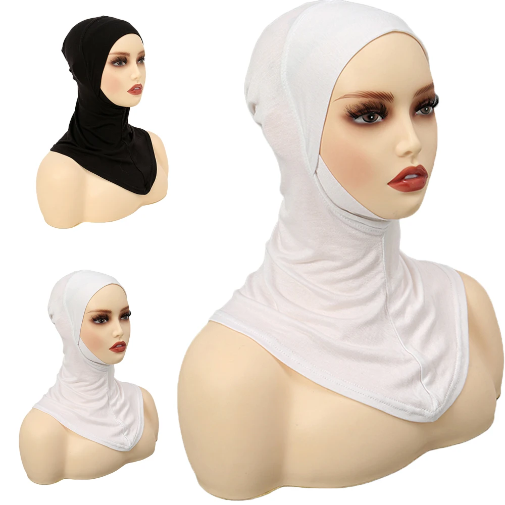 

Turban Caps for Women Muslim Underscarf Hijab Inner Cap Stretch Full Cover Shawl Islam Headscarf Bonnet Head Neck Wrap Ninja Hat